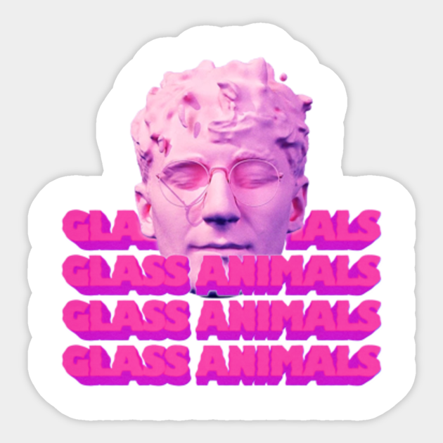 Glass Animals logo head Glass Animals Sticker TeePublic